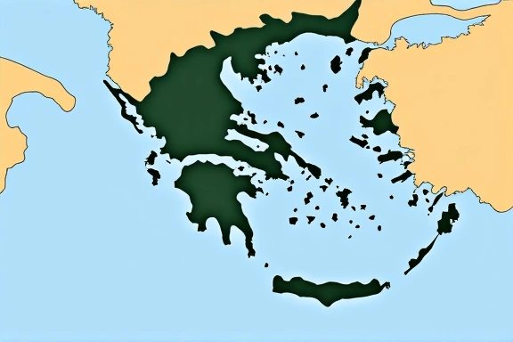 Χάρτης της Ελλάδας με επισήμανση της τοποθεσίας της Cretoxar